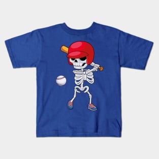 Skeleton Baseball: A Home Run from the Afterlife Kids T-Shirt